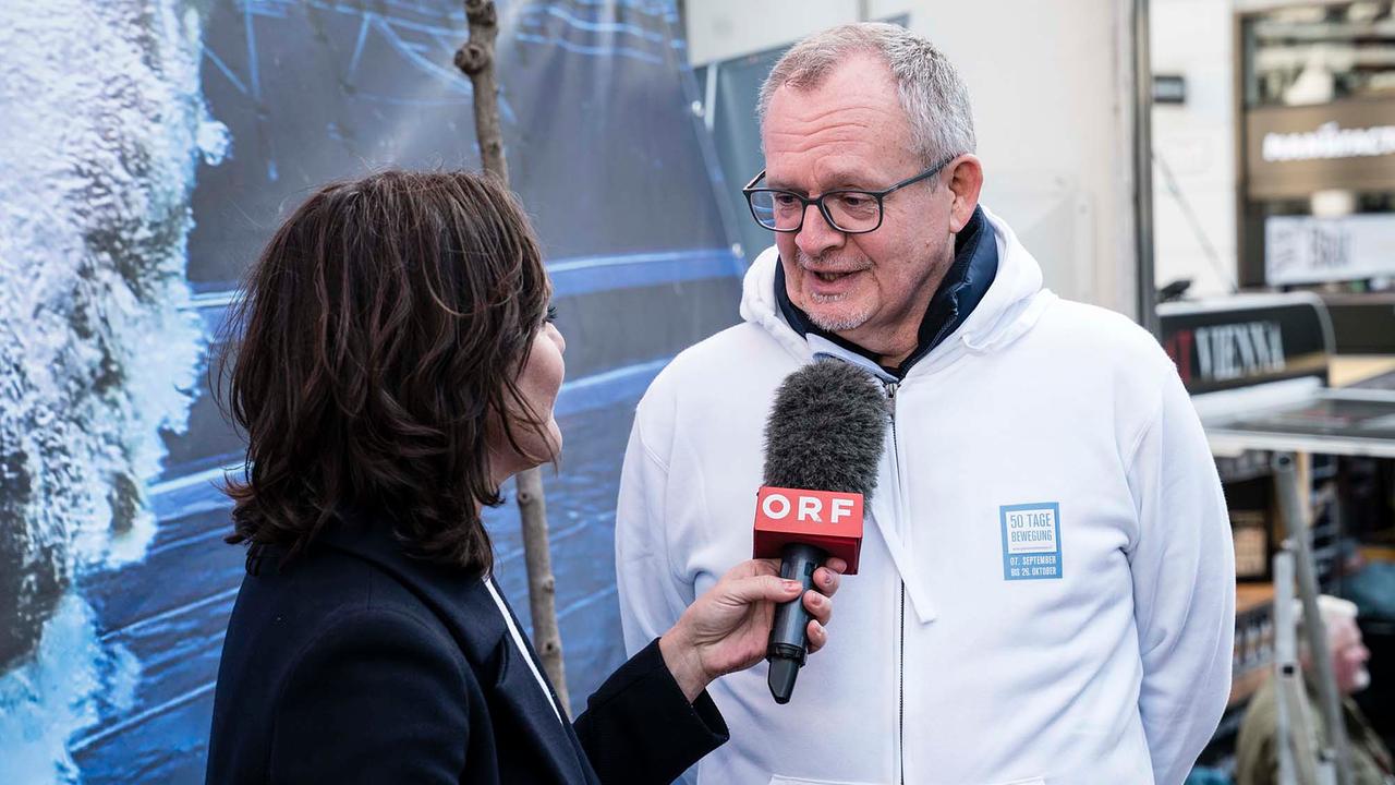 © ORF/Thomas Jantzen Eva Pölzl interviewt Hans Niessl.