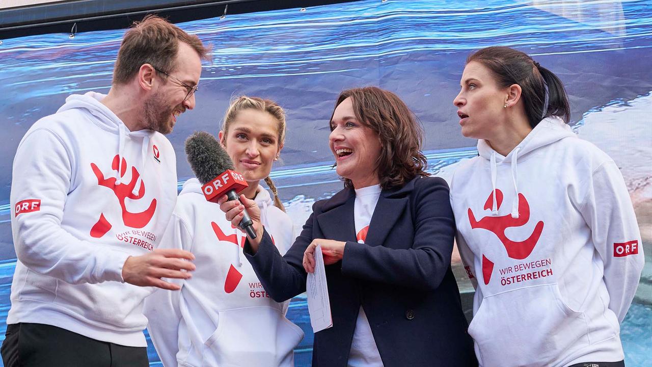 © ORF/Klaus Titzer Andreas Onea, Corinna Kamper, Eva Pözl und Conny Kreuter.