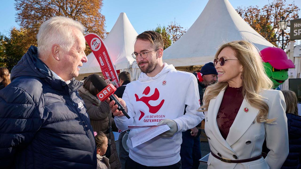 © ORF / Klaus Titzer Robert Zsifkovits, Andreas Onea und Dagmar Schmidt beim Interview