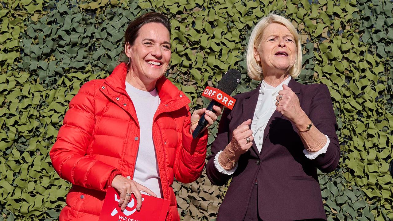 © ORF / Klaus Titzer Eva Pölzl und Klaudia Tanner beim Interview